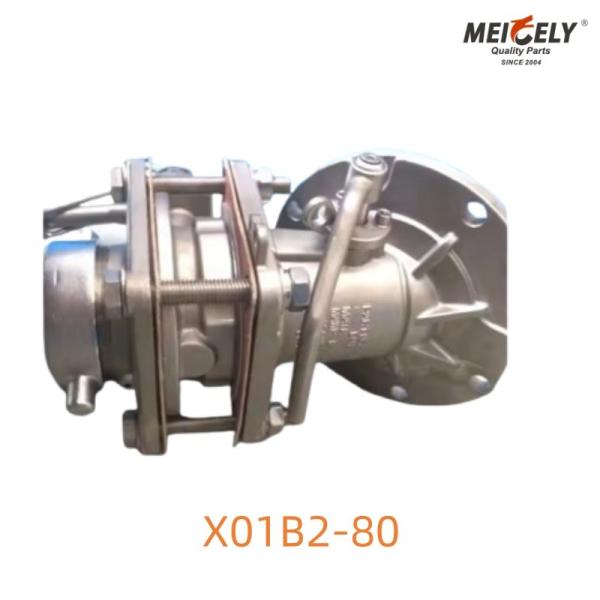 X01B2-80 Cleanflow Foot Valve: Ultra - Hygienic Solution for Tank Truck