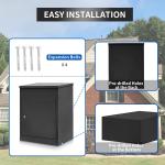 Galvanized Steel Parcel Mailbox for Outside Extra Large Package Delivery Post