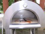 830mm 720mm Stainless Steel Fired Pizza Oven With Trolley