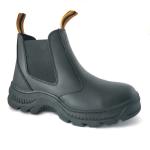 Waterproof Oil Resistant Work Boots , Black Chelsea Steel Toe Work Boots