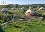 Wooden Eco Glamping Tents with Ventilation UV Protection