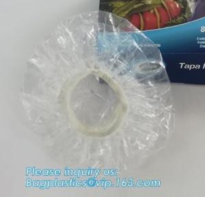 Quality Custom logo bathroom products disposable plastic shower cap,customized plastic PE hotel disposable shower cap bagplastic wholesale