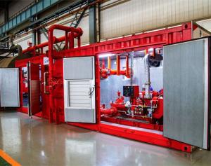 Quality NFPA 20 Approved Skid Mounted Fire Pump Containerized Package wholesale