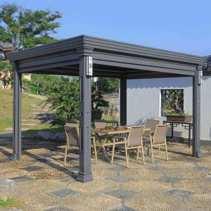 Quality Aluminium Louvered Gazebo Pergola Villa Garden Shade Pergola Freestanding Pergola wholesale