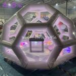 Inflatable Airtight Bubble House Hexagonal Luxury Transparent Dome Tent