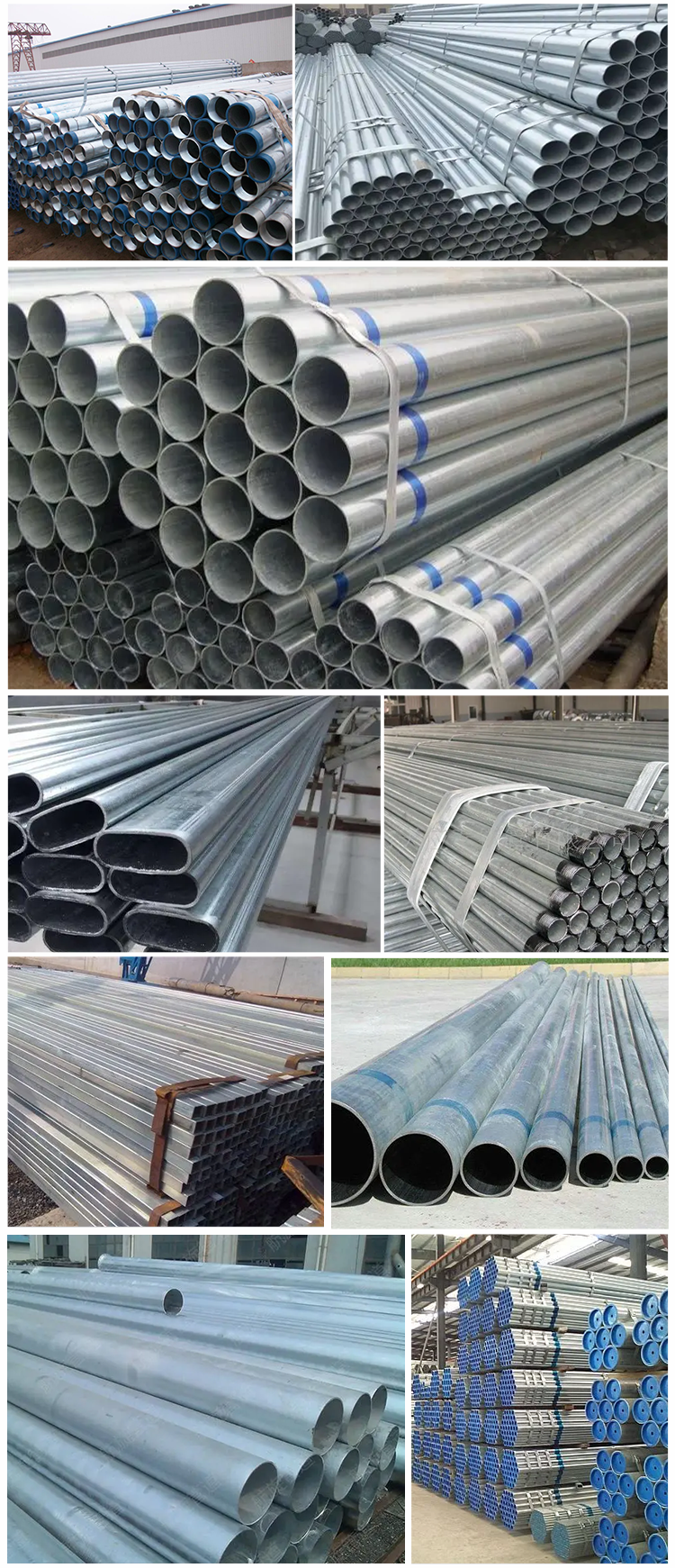 ASTM S235JR Low Carbon Galvanized Steel Pipe DN40 DN200 For Building Material