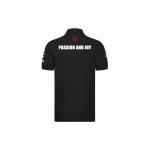 Custom Design Black Men's Polo Shirt for Promo Events Soft T-Shirt Polyester