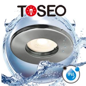 Quality Round White Bathroom Spotlights IP65 Waterproof Recessed LED Downlight wholesale
