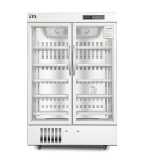 Quality Large Capacity 656L Side by Side Door Vertical Stand Medical Pharmacy Vaccine Refrigerator 2-8 Degrees wholesale