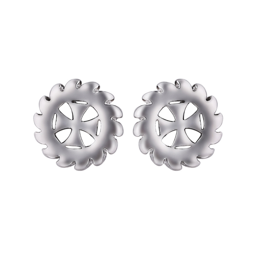 Customized four leaves body piercing jewelry wholesale fashion stud earrings