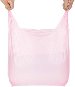 Quality 25μM PLA PBAT Biodegradable T Shirt Bag With Handles wholesale