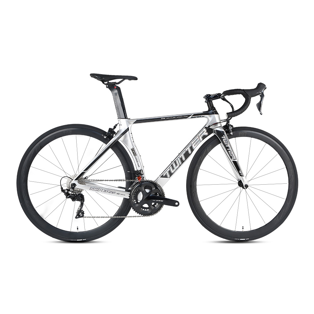 Carbon Fork Carbon Fiber Street Bike , 700C Aluminum Frame Mens Road Bike