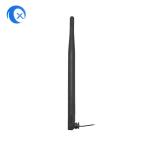 Black Bendable Rubber Duck Antenna Ipex Connector With 50 Ohm Impedance