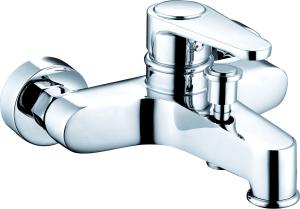 Quality Contemporary Brass Wall Mounted Shower Mixer For Bathroom T2021 wholesale