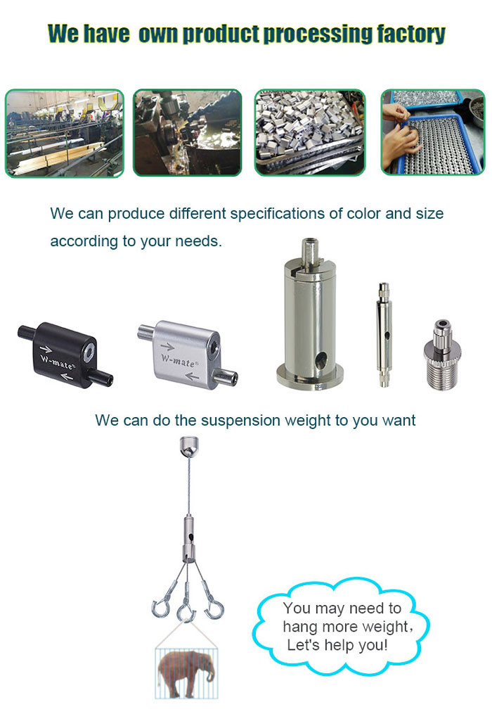 Free Sample 7x7 Or 7x19 Cable Suspension Kit ForTrack Lighting Drop Ceiling