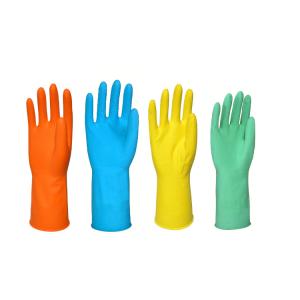 Quality Household Natural Latex 55g Waterproof Dishwashing Gloves wholesale