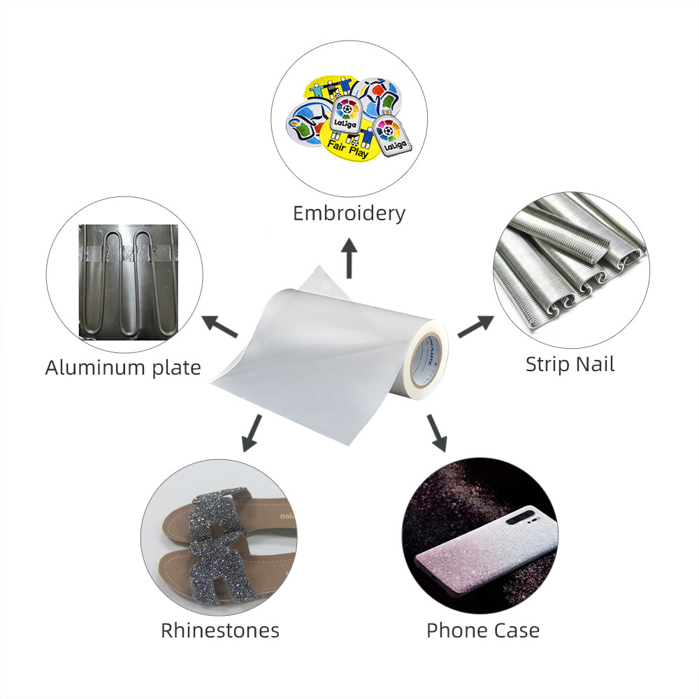 Aluminum Bonding Hot Melt Adhesive Film Double-side Lamilating Hot Melt Glue Film For Logo