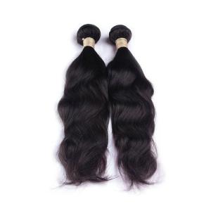 Quality 8A Grade Natural Wave Peruvian Human Hair Bundles Double Weft Smooth No Chemical wholesale