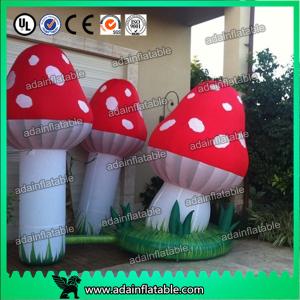 Quality Air Blown Inflatable Orange Lighting Event Inflatable Mushroom wholesale
