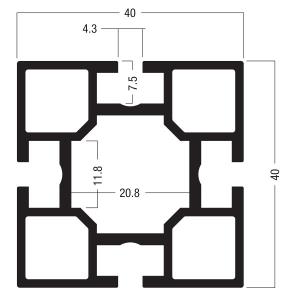 Quality (M 1000)Square extrusion 40 mm,Mixma System,Octanorm Similar Drawing system wholesale