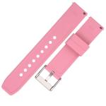 OEM Curved End Silicone Watch Band , Silicone Watch Straps 18mm