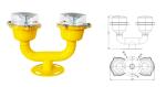 Directional Bright IP65 Aircraft Warning Lights for Tower Dual head