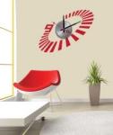 Vinyl Decorative Flower Designer Wall Sticker Clocks 10A065