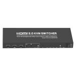 276x110x25mm 4K 4 x 1 HDMI DP KVM Switch