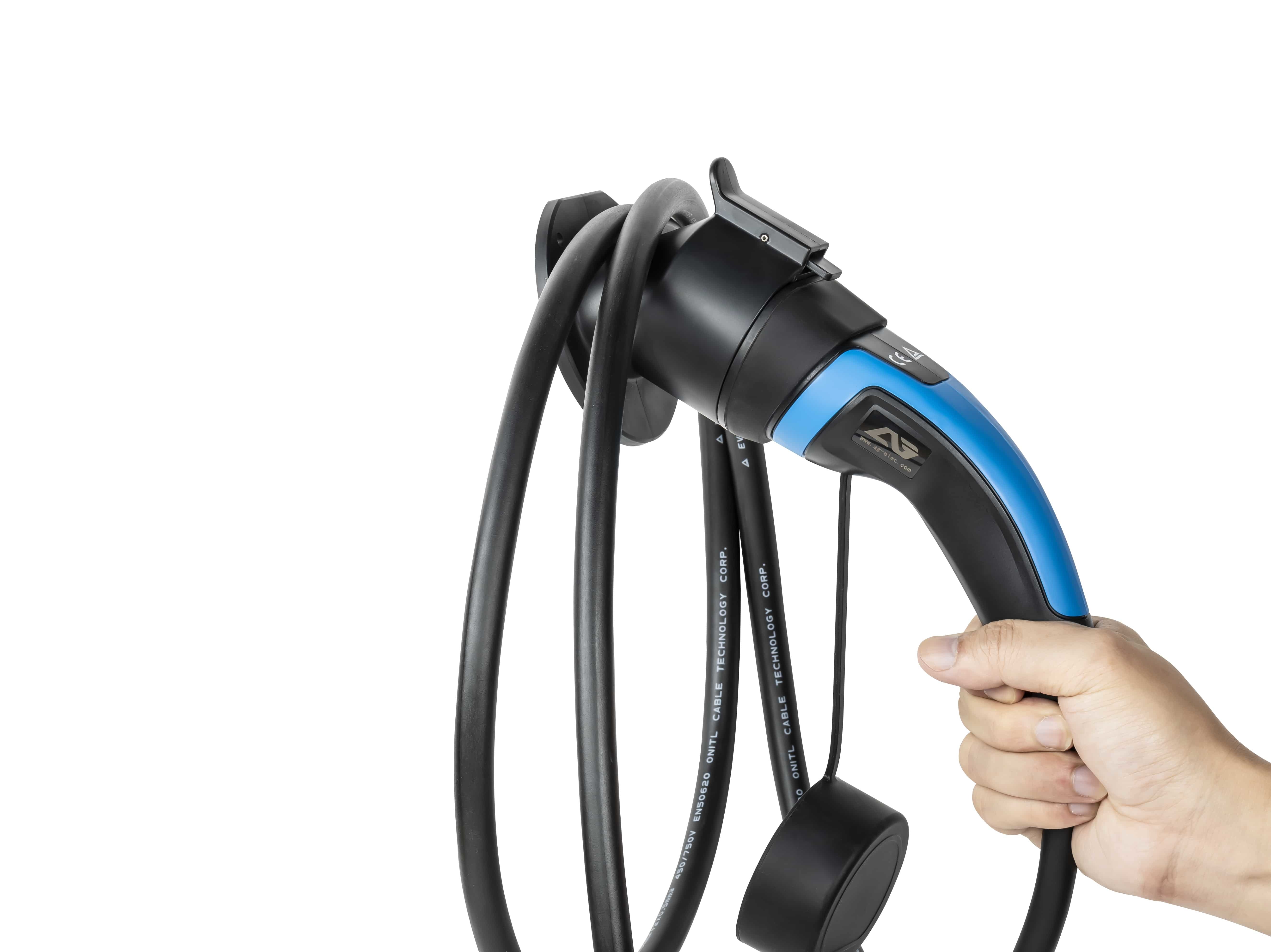 AC 380V IP66 Portable Electric Car Chargers 2 Ports CCS EV Charger 50hz