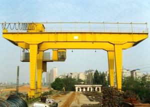 Quality Rail Mounted Double Girder Gantry Crane Truss Type 40 - 500T Lifting Capacity wholesale
