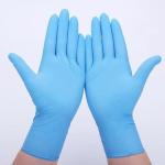Blue Nitrile Examination Gloves , CE ISO FDA Certification Sterile Surgical