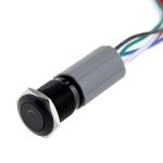 Aluminum Led 16mm Pigtail Vandal Resistant Push Button
