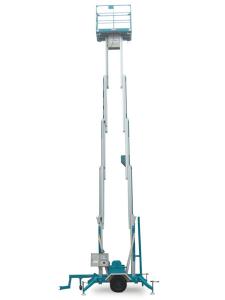 Quality 9m Lifting Height And 200Kg Lifting Weight Mobile Aerial Work Platform Aluminum Double Mast wholesale