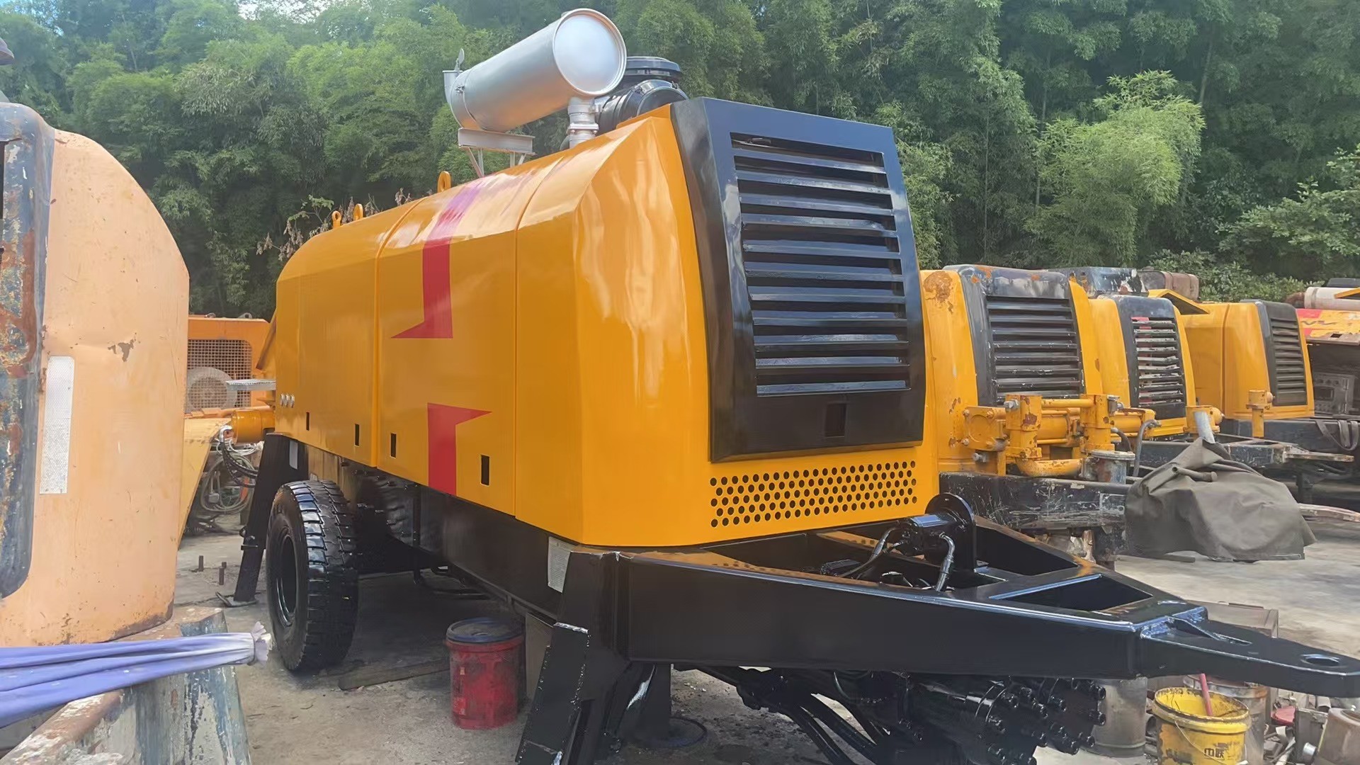 High Pressure Conveying Made Easy with Sany Heavy Industry's Truck Trailer Pump Quick Docking and Zero Pumping Delay