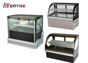 Quality 2 Layer Cake Cooling Display Cabinet Tabletop Sandwich Showcase wholesale