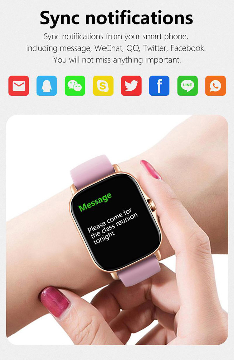 1.7'' Sedentary Reminder Bluetooth Calling Smartwatch OEM