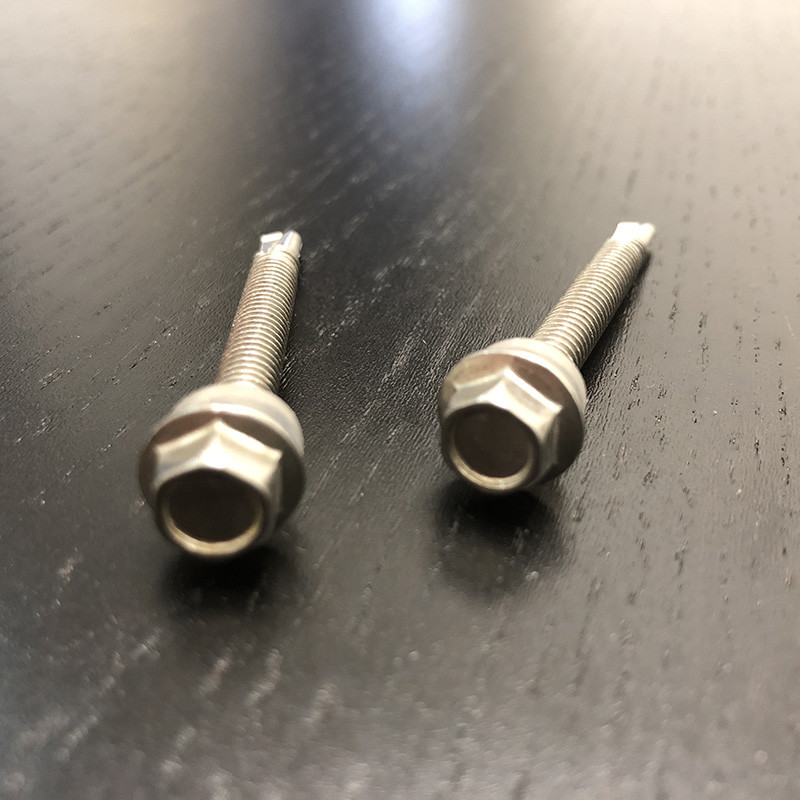 M5.5 X 50mm 410 Stainless Steel Self Drilling Screw Hex Washer Head For Roofing