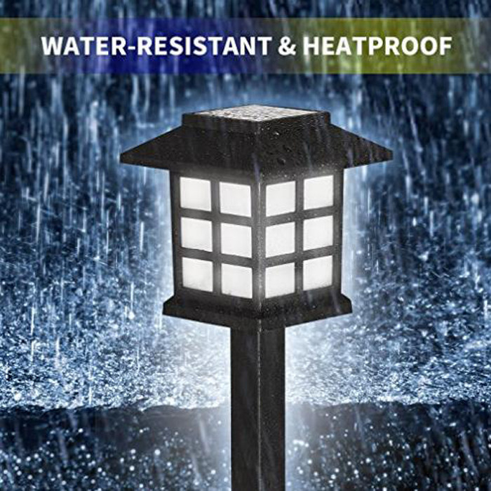 Rechargeable Battery Solar Outdoor Pathway Lighting , Solar LED Patio Lights Rainproof