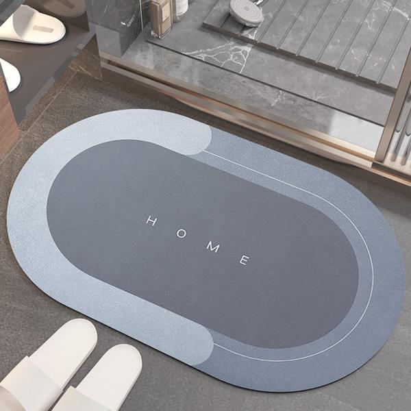 Eco-Friendly Water Absorbent Technology Cashmere Bathroom Floor Mat for Shower