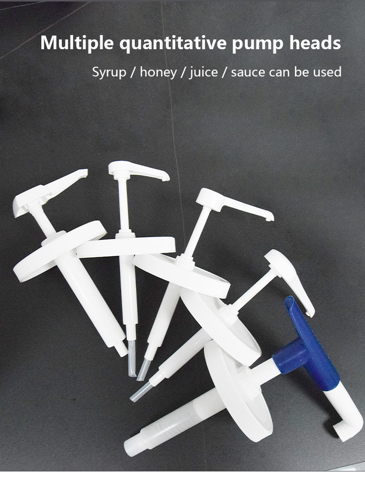 HDPE Condiment Pump Dispenser Kit Wit 5ml 8ml 10ml Plastic Narrow Hear Pump