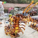 Well Treated Steel Frame Animatronic Centipede Giant Robotic Animals Waterproof