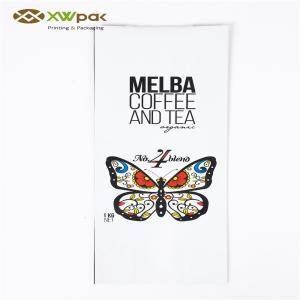 Quality Food Grade Empty Tea Bags / Stand Up Self Seal Flat Bottom Coffee Bags wholesale