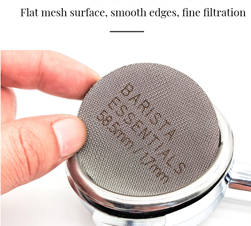 Minimalist Design 58mm Customized Size Stainless Steel Coffee Filter for Espresso Puck