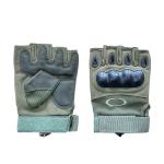 Protection Safety Training Gloves Green Half Finger Customized for Ultimate