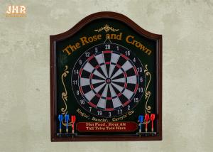 Quality Decorative Wood Dart Board Wooden Wall Plaques Pub Sign Antique Wall Dart Set Decor wholesale