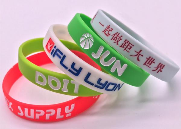 Hand Strap Luminous Silicone bracelet Recessed wrist Rubber strap custom OEM