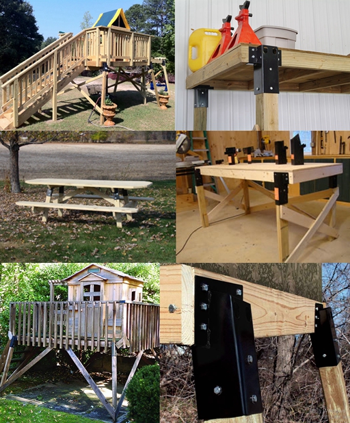 Single-side Bracket Carbon Steel A-Frame Swing Sets for Jungle Gym Garden Yard Structure