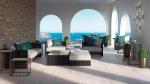 Outdoor Patio Garden Furniture Rattan Weaving Sofa Set with Water-Resistant
