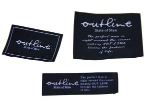 Quality Eco-friendly Clothing Woven Labels Customized Design hot cut sewing on label wholesale