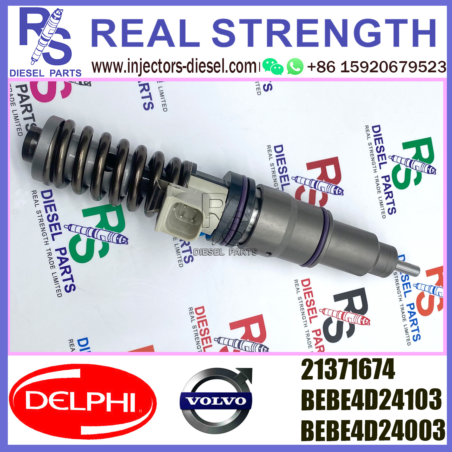 DELPHI 4pin injector 21371674 Diesel pump Injector V-O-L-V 21371674 21340613 85003265 for V-O-L-V MD13 EURO 4 LOW POWER